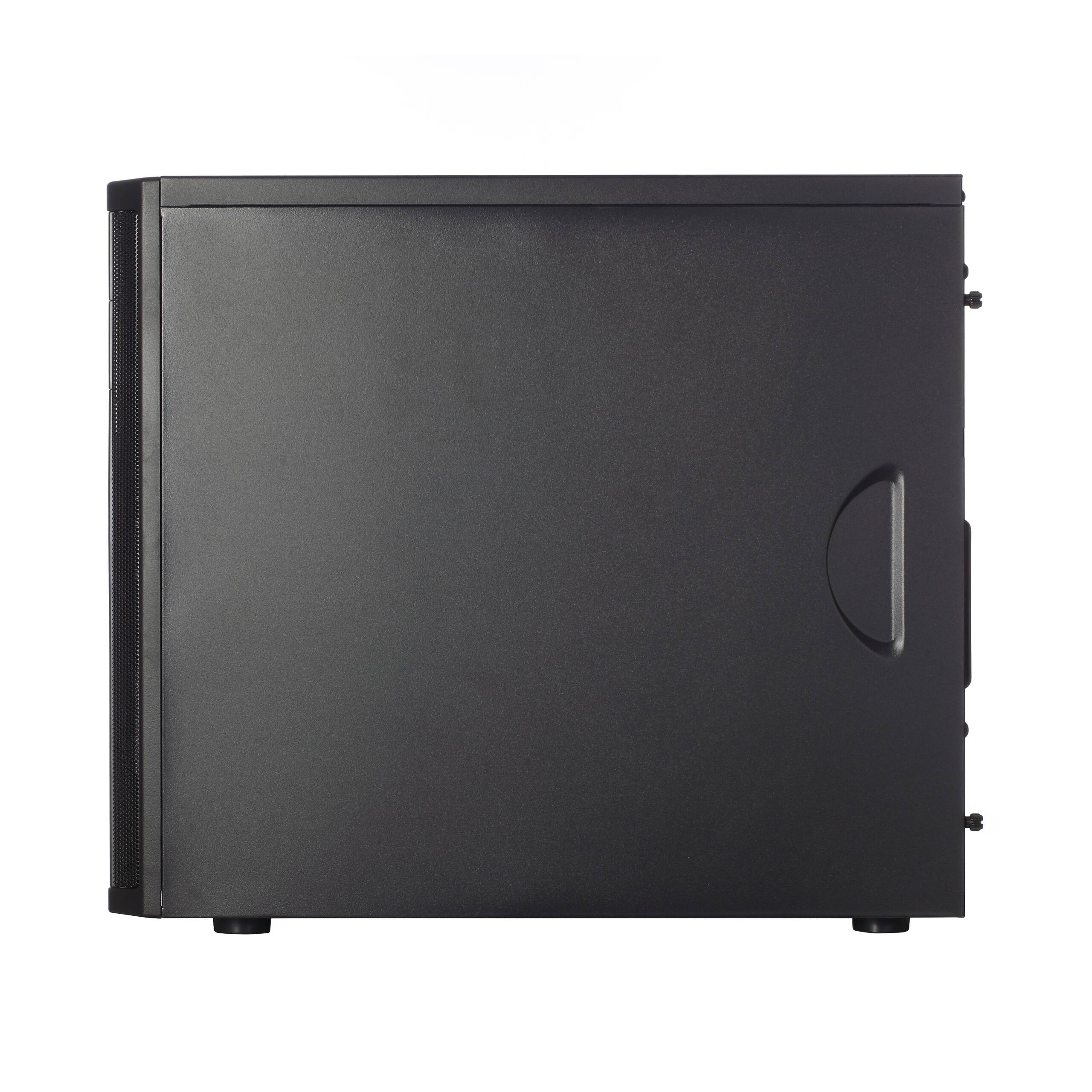 Alt View 4. Fractal Design - Fractal Design Core 1100, Black, Micro ATX, Mini Tower PC Case - Black.