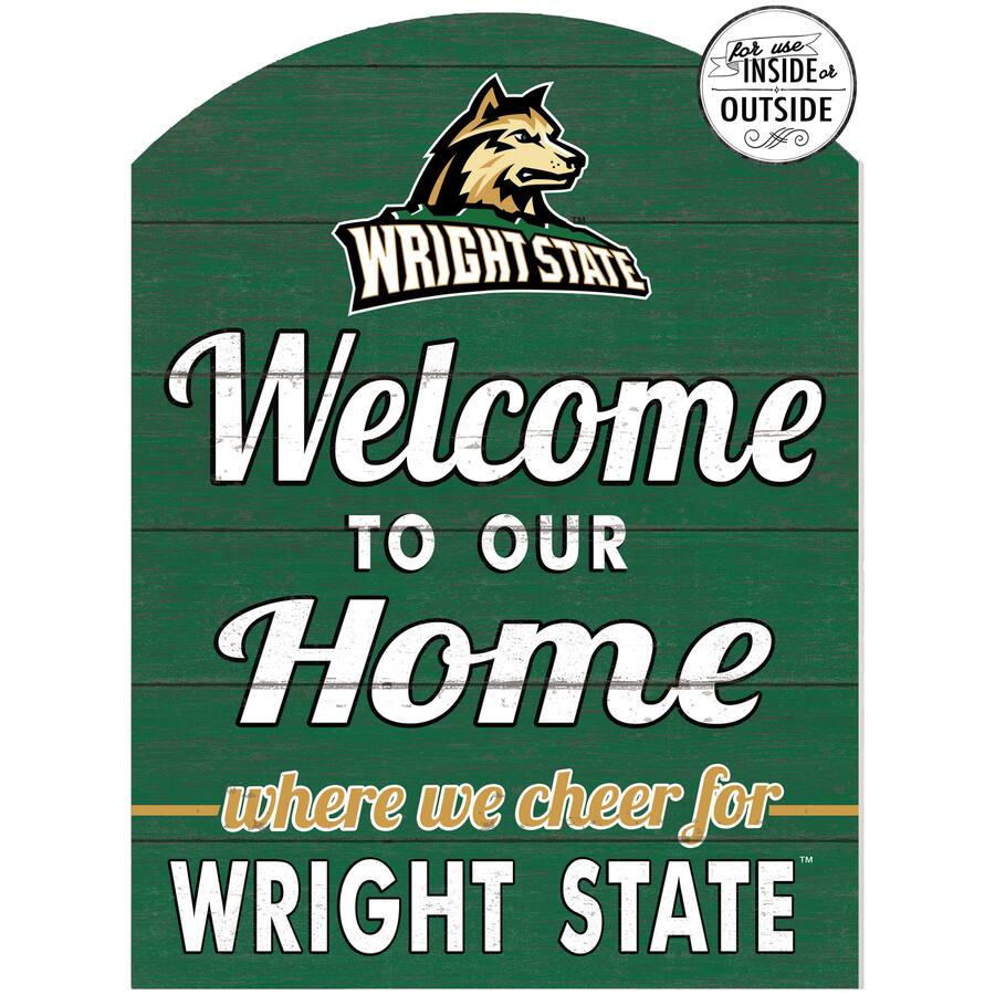 Max Rite Green Jardine Wright State Raiders 16'' x 22'' Indoor/Outdoor Marquee Sign ...