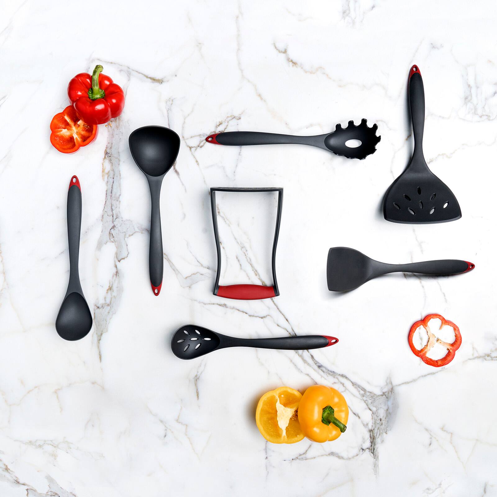 Alt View 4. Cuisipro - Fiberglass Potato Masher - Black.
