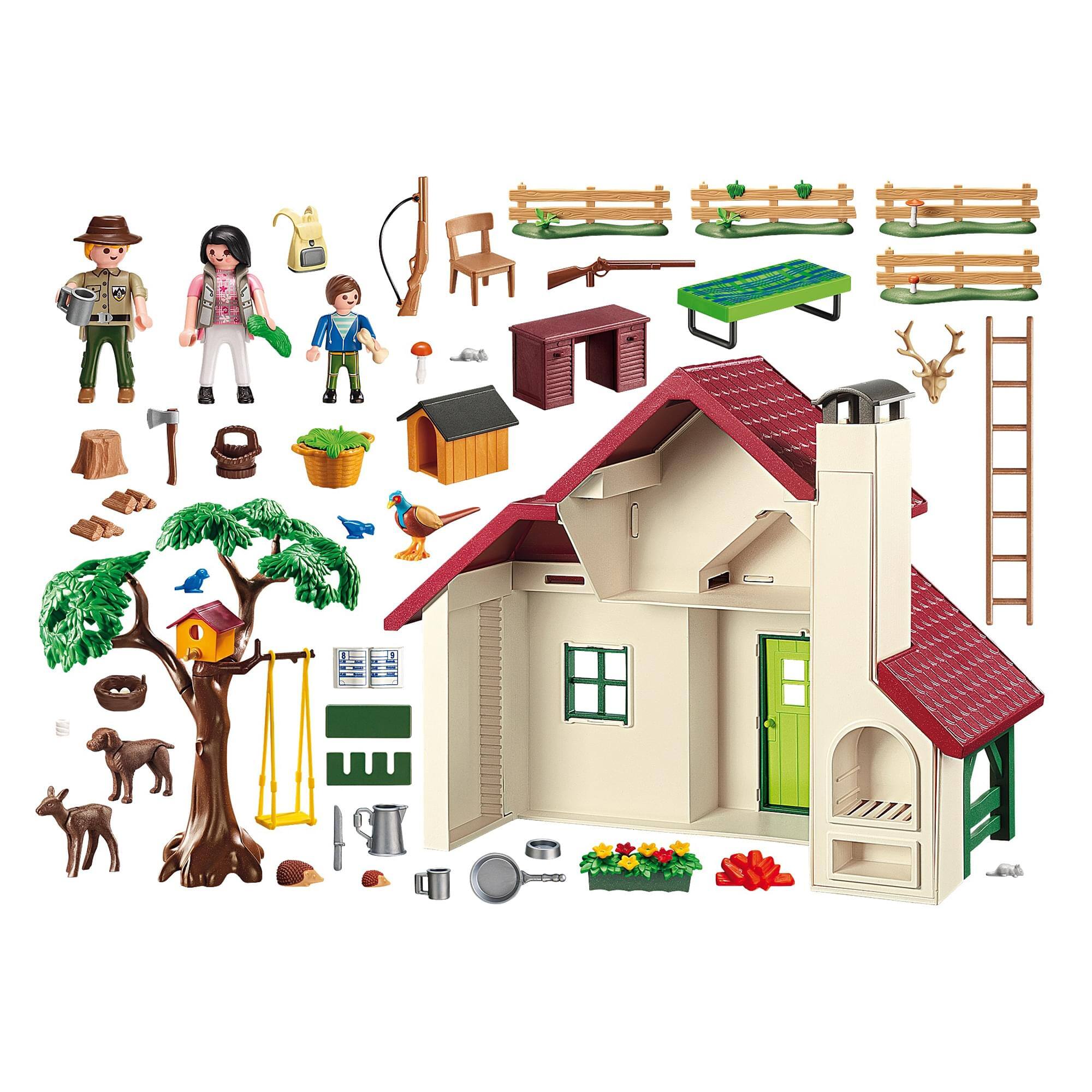 Alt View 10. Playmobil - Playmobil 6811 Country Forest Ranger House Building Set - Multi-Color.
