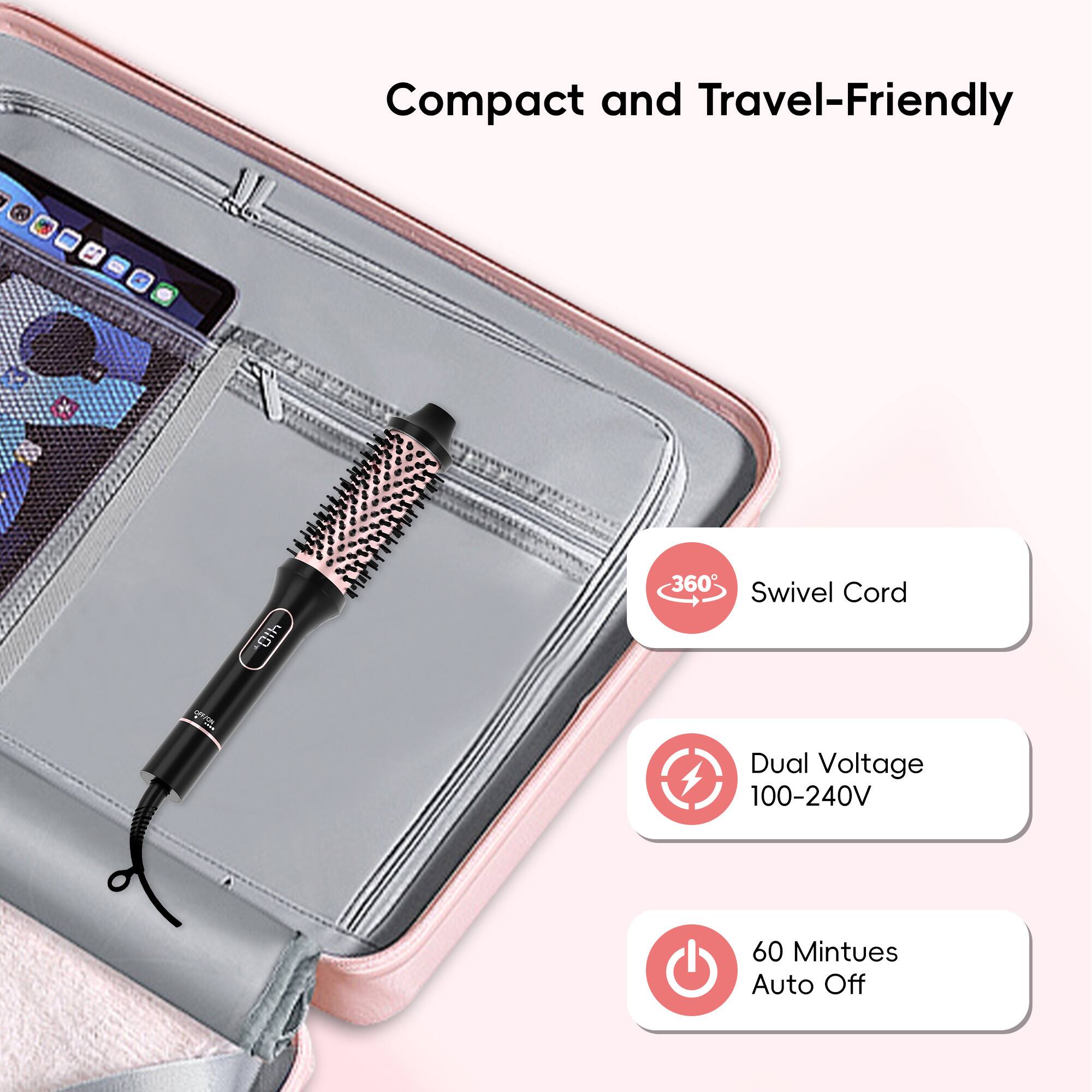 Compact and Travel-Friendly

- 360° Swivel Cord
- Dual Voltage 100-240V
- 60 Minutes Auto Off