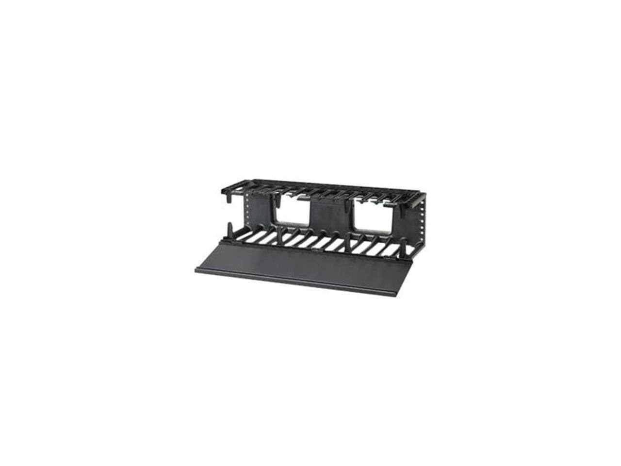 Alt View 1. Panduit - Panduit NMF2 NetManager HC 2RU Single-Sided Manager - Black - ABS/PVC.