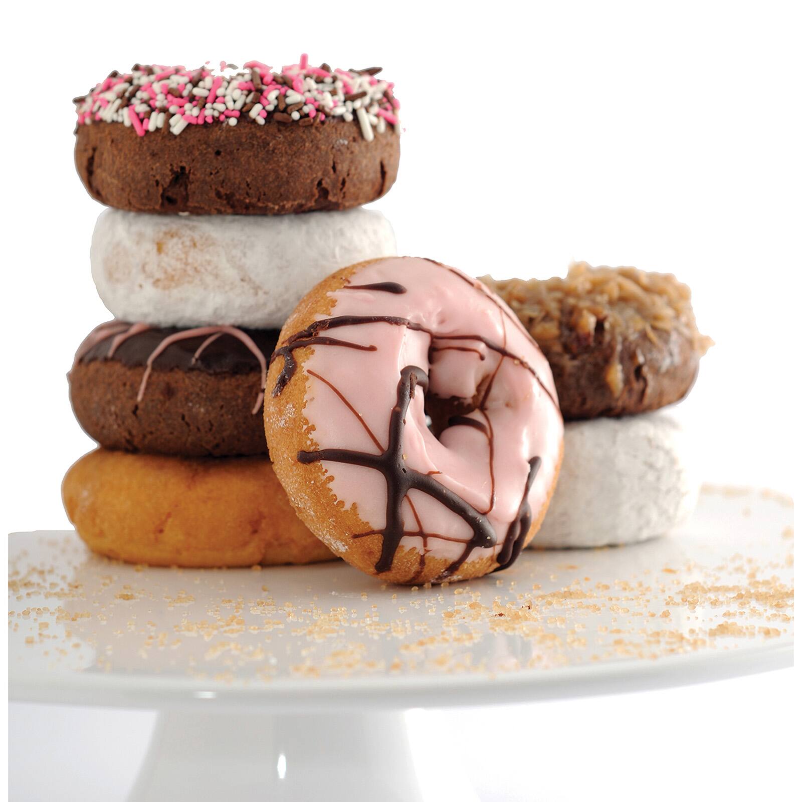 Alt View 3. Norpro - Donut and Cookie Cutter – Stainless Steel with Removable Center Ring - Silver.