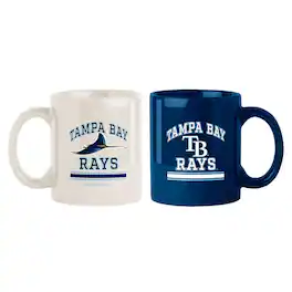 Logo Brands - Tampa Bay Rays Two-Pack 15oz. Color Mug Set - Multicolor