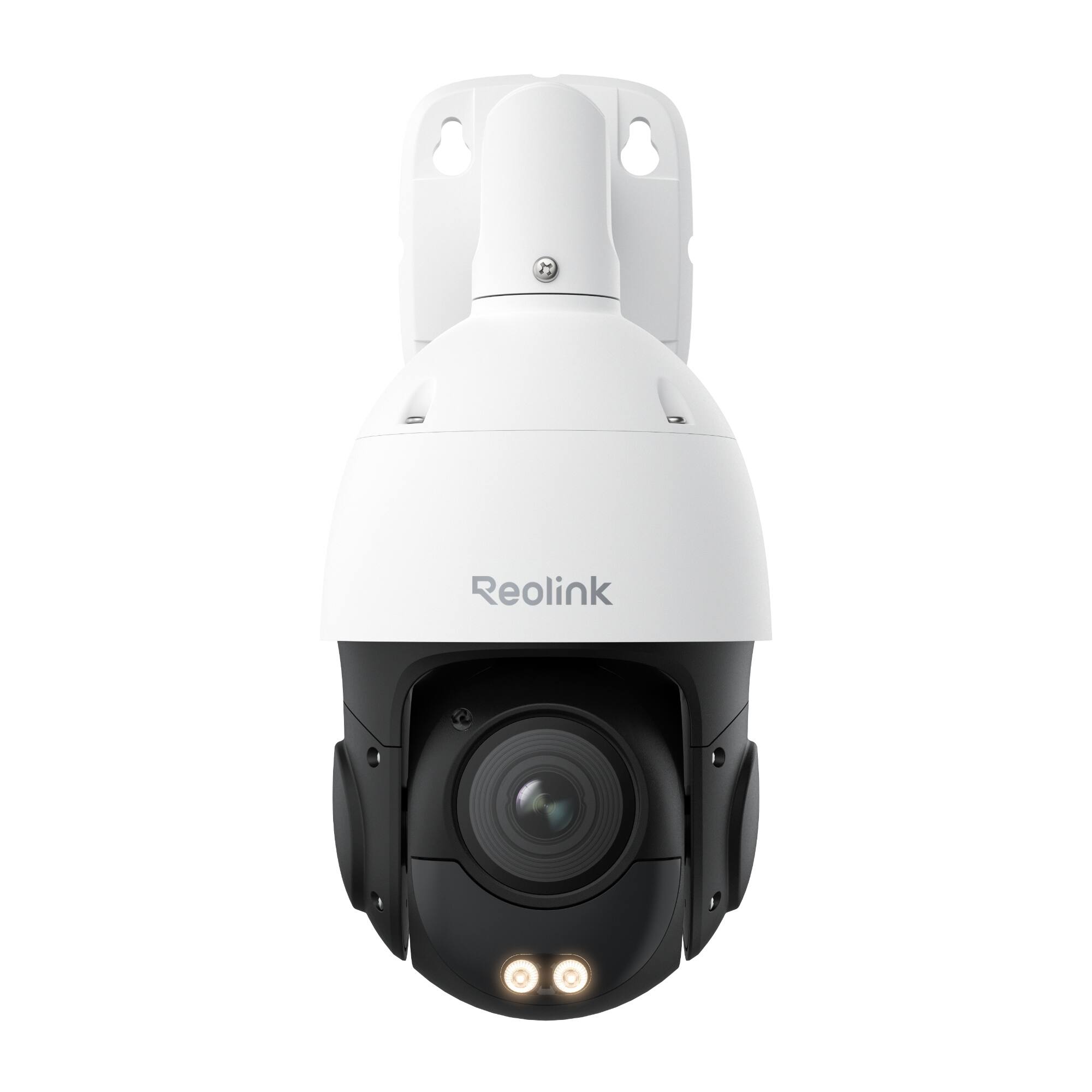 Left. Reolink - Reolink RLC-823S1 4K 8MP PoE Camera 360° Auto-Tracking 5X Optical Zoom Color Night Vision Person/Car/Animal Detection - white.