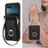 Alt View 3. Dteck - For Motorola Razr (2024) Shockproof Leather Ring Kickstand Protective Wallet Case with Shoulder Strap / Lanyard - Black.