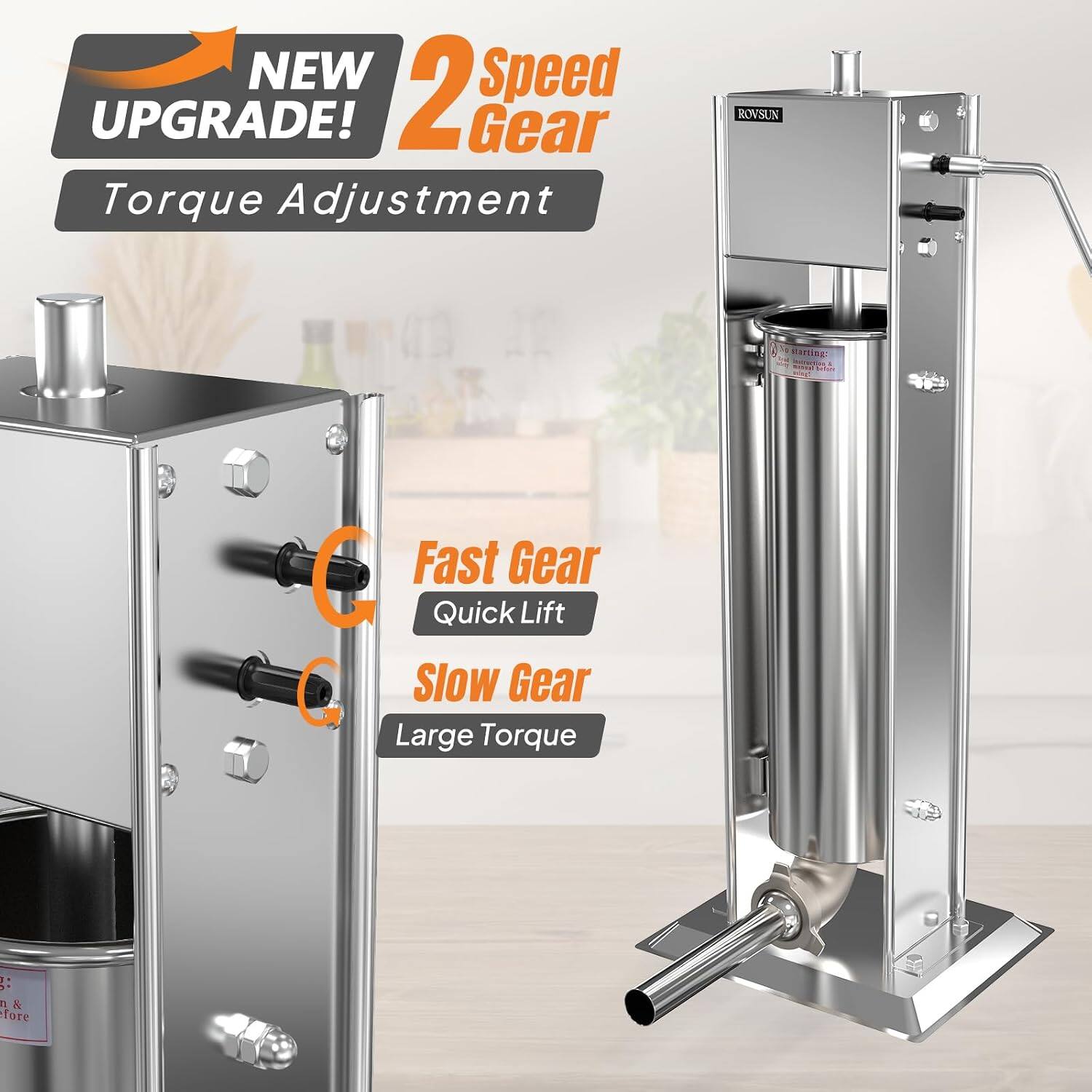 NEW Speed UPGRADE! 2 Gear Torque Adjustment

ROWSUN

Fast Gear Quick Lift
Slow Gear Large Torque