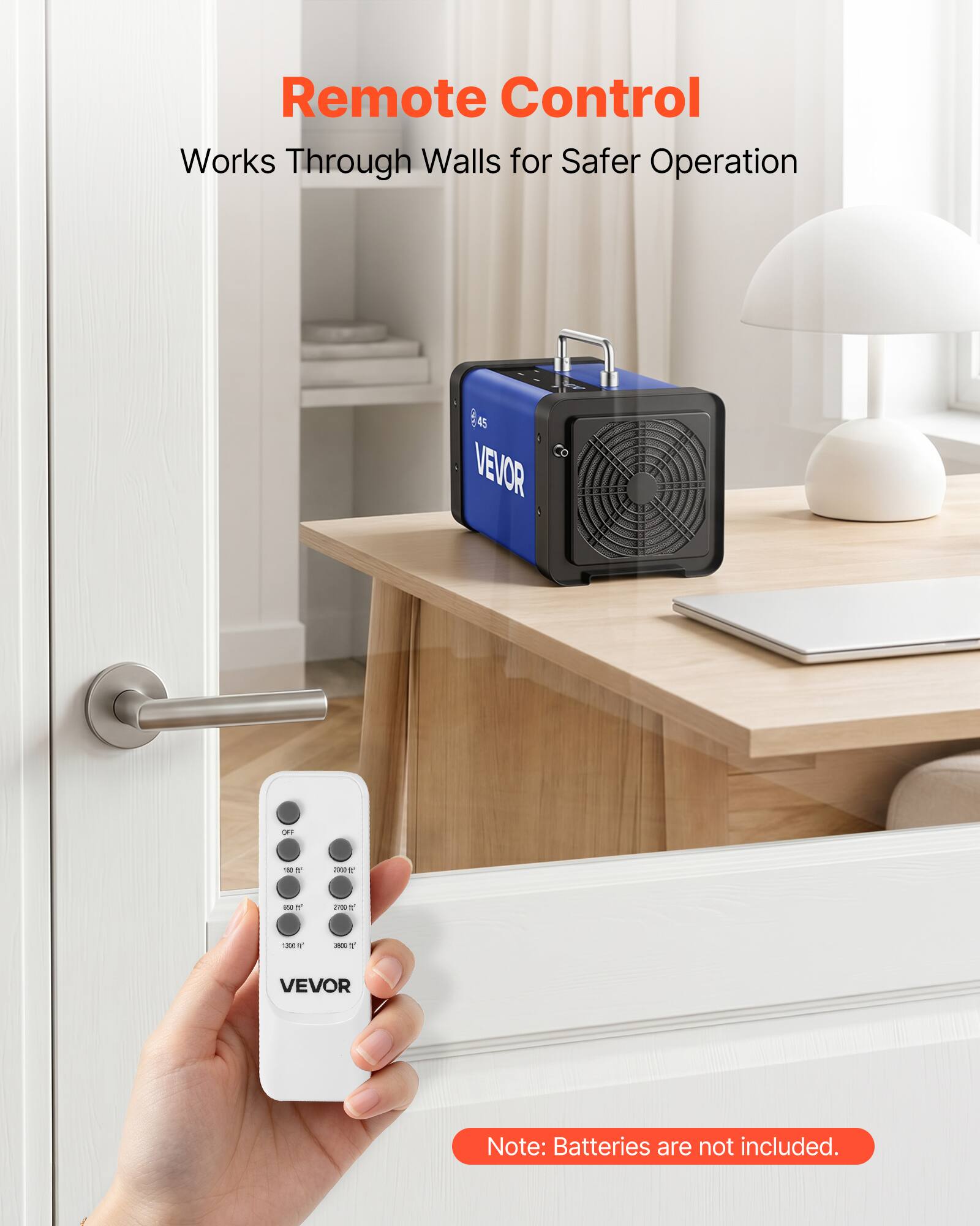 Remote Control Works Through Walls for Safer Operation $.45 AE 45 VEVOR

Note: Batteries are not included.