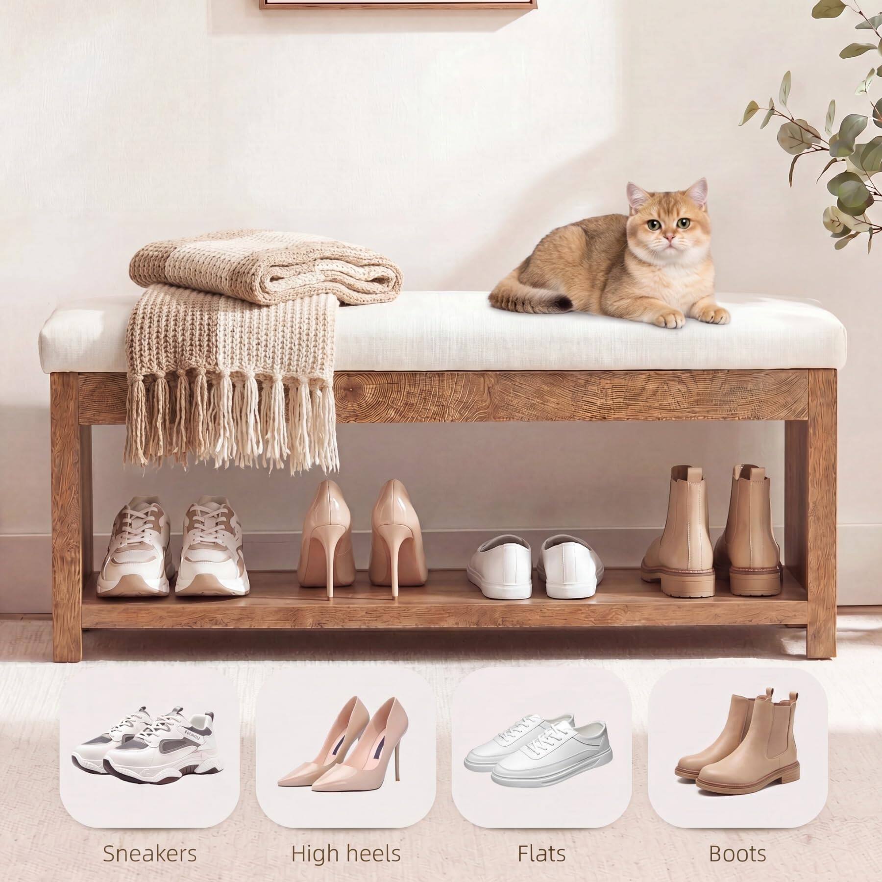Sneakers  
High heels  
Flats  
Boots