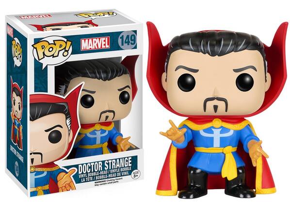 PARVEI RP BEA MARVEL 149 A POP! DOSSOR STRANGE 19 DOCTOR STRANGE BOBBLE / VINYLE VINIL AGE VINYL BOBBLE-HEAD BOBBLE-HEAD DE 3+ LA TTE / Hazard. WARNING! Choking parts. contain small May