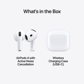 Apple AirPods 4 with Active Noise Cancellation White MXP93LL/A Apple AirPods 4 with Active Noise Cancellation White MXP93LL/A