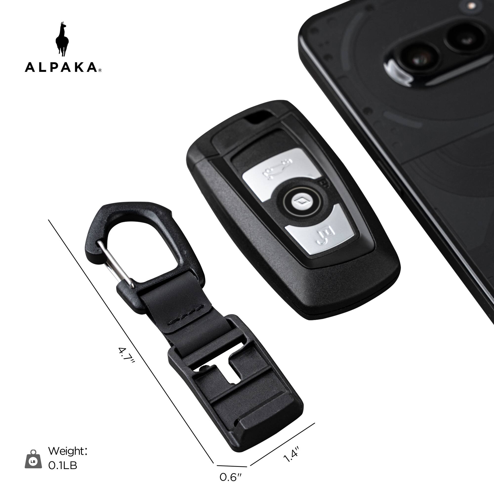 ALPAKA

4.7"  
Weight: 0.1LB  
0.6" x 1.4"