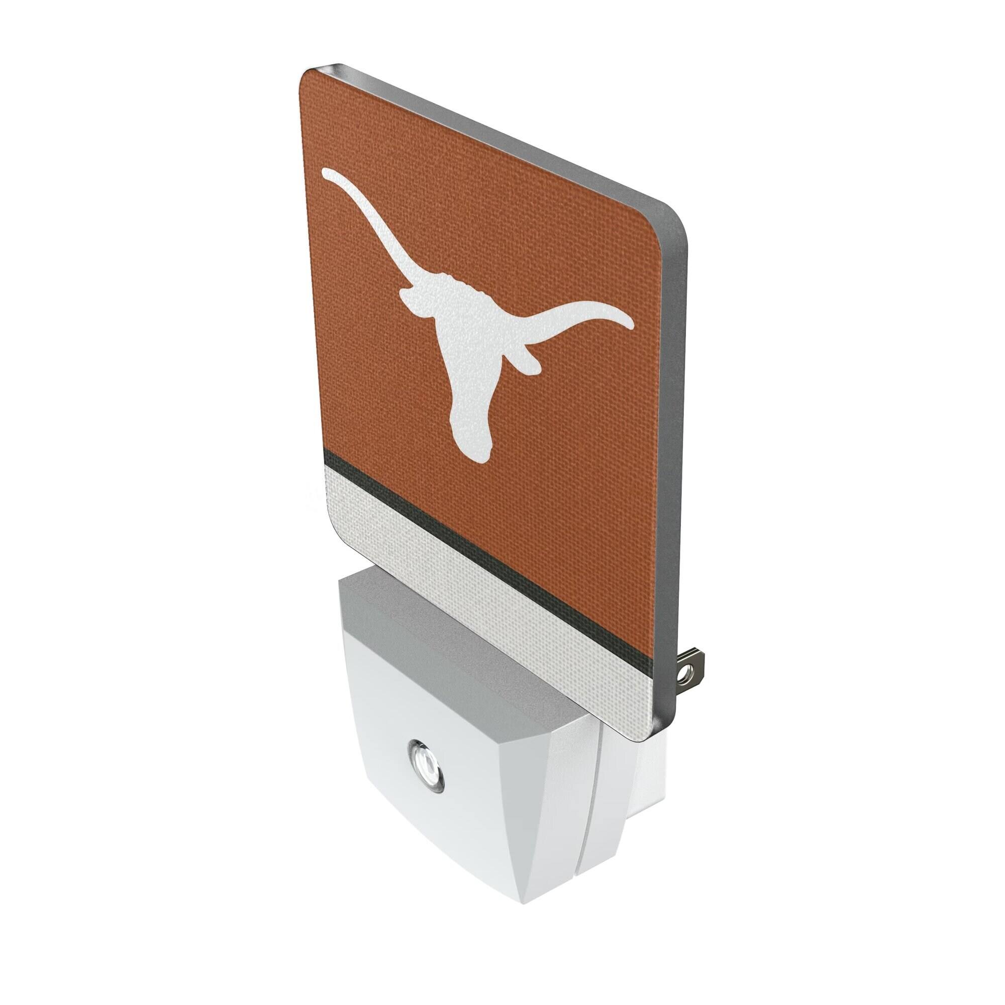 Alt View 1. Keyscaper - Texas Longhorns Stripe Design Nightlight 2-Pack - Multicolor.