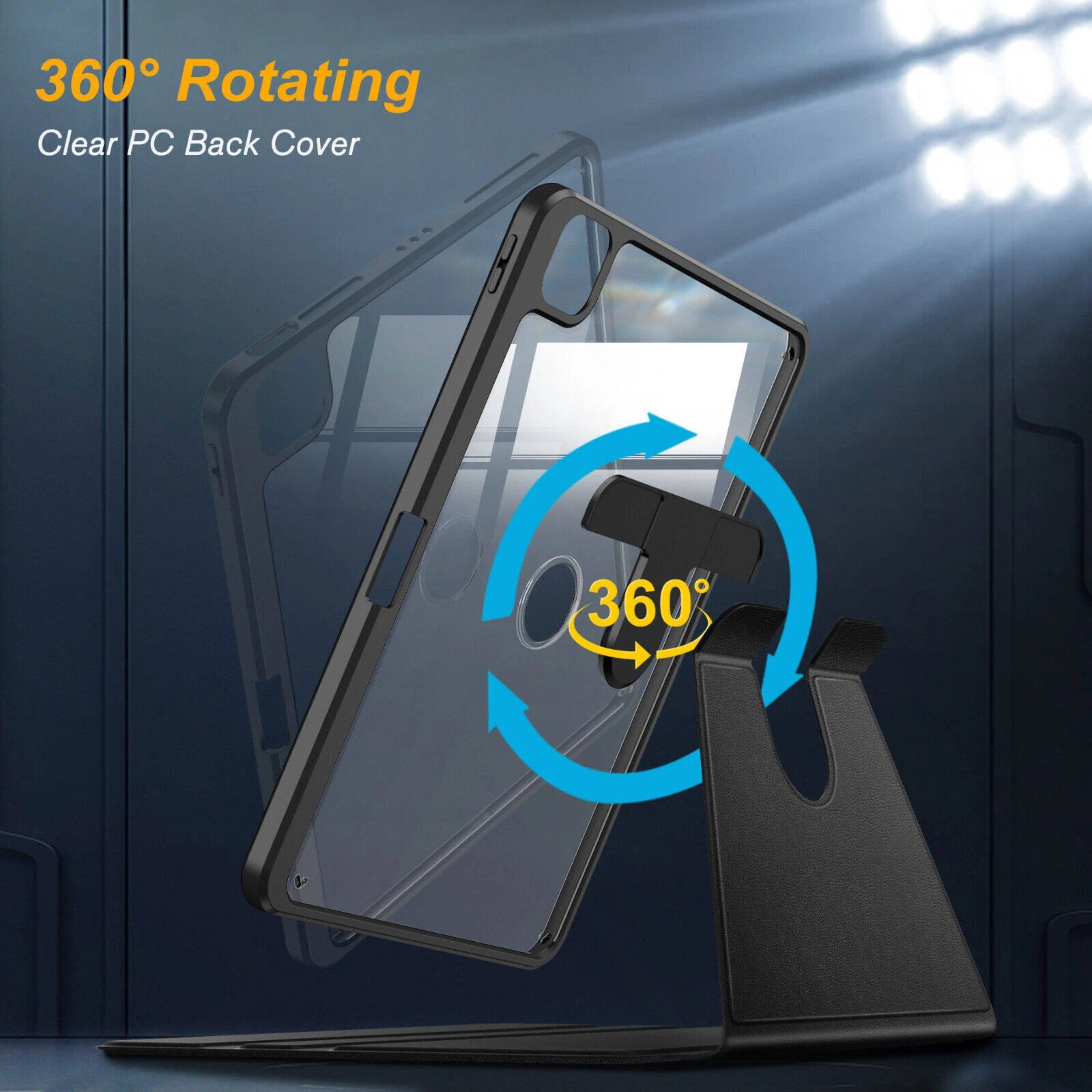 360° Rotating  
Clear PC Back Cover