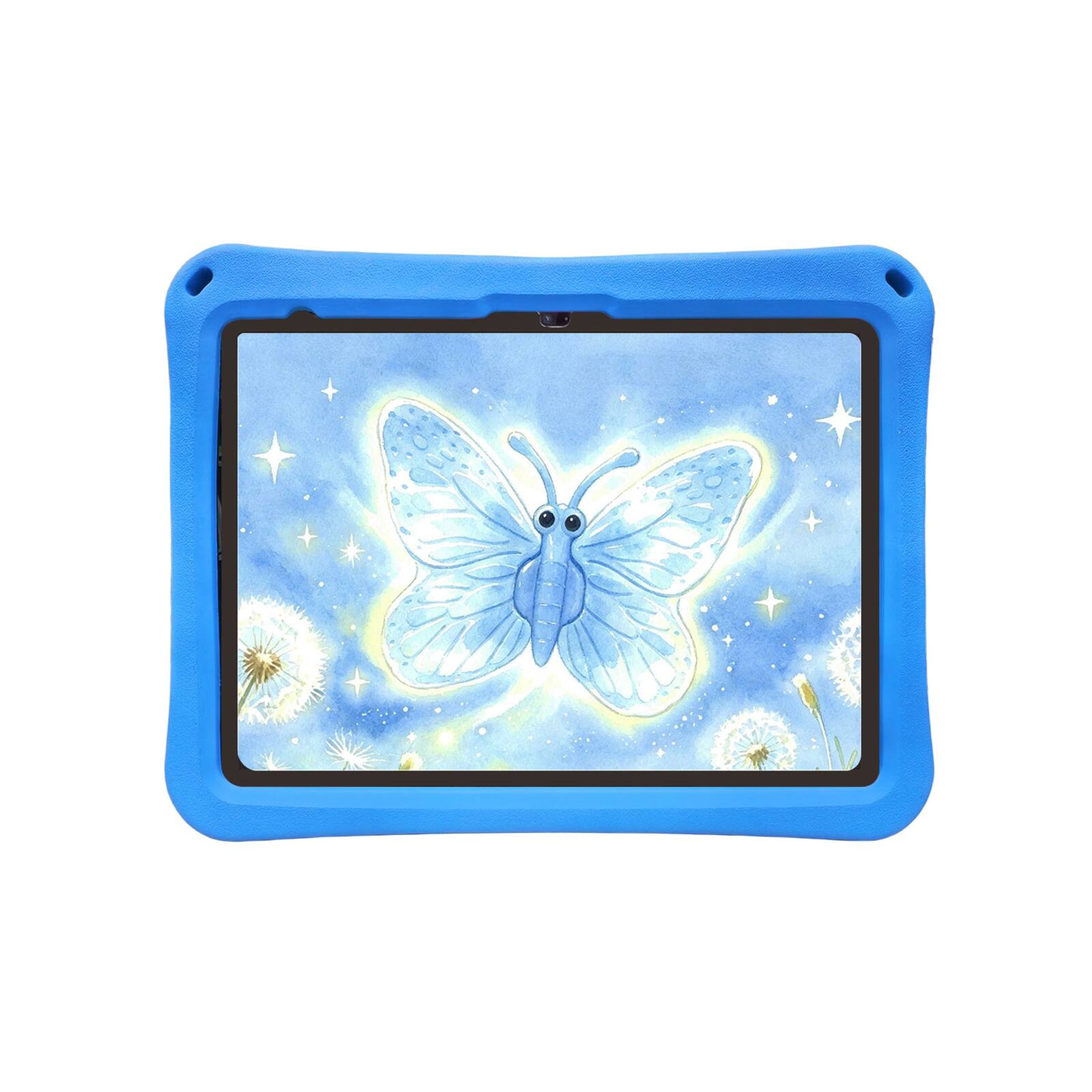 Back. UUCOVER - Butterfly Case for iPad (A16) 11-inch 2025/iPad 10th Gen 10.9" 2022,Shockproof EVA Kids Case 360° Rotating Stand Cover - Blue.