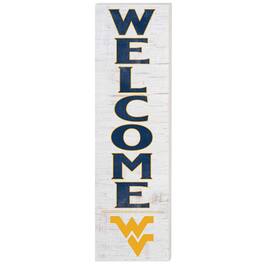Jardine - West Virginia Mountaineers 10'' x 35'' Indoor/Outdoor Welcome Sign - White