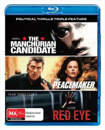 Front. Political Thrills Triple Feature: The Manchurian Candidate / The Peacemaker / Red Eye - BLU-RAY.