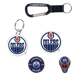 WinCraft - Edmonton Oilers 5-Pack Key Ring and Fridge Magnet Set - Multicolor