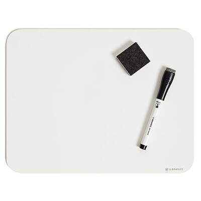 Alt View 3. U Brands - Dry-Erase Whiteboard, 12" x 9", 6/Pack.