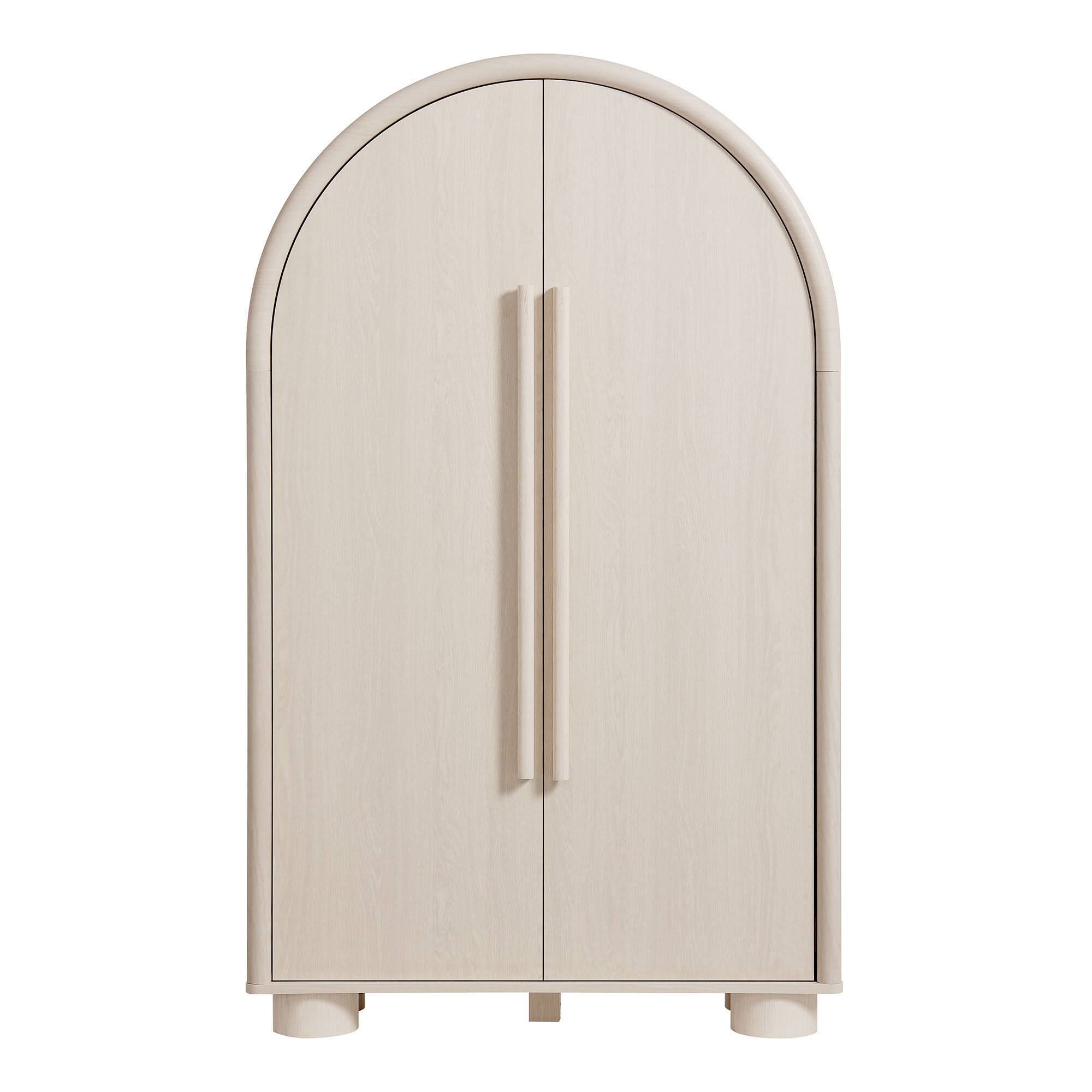 Alt View 3. Modway - Bellamy Arched Fold-Out Desk Cabinet by Modway - Ash.