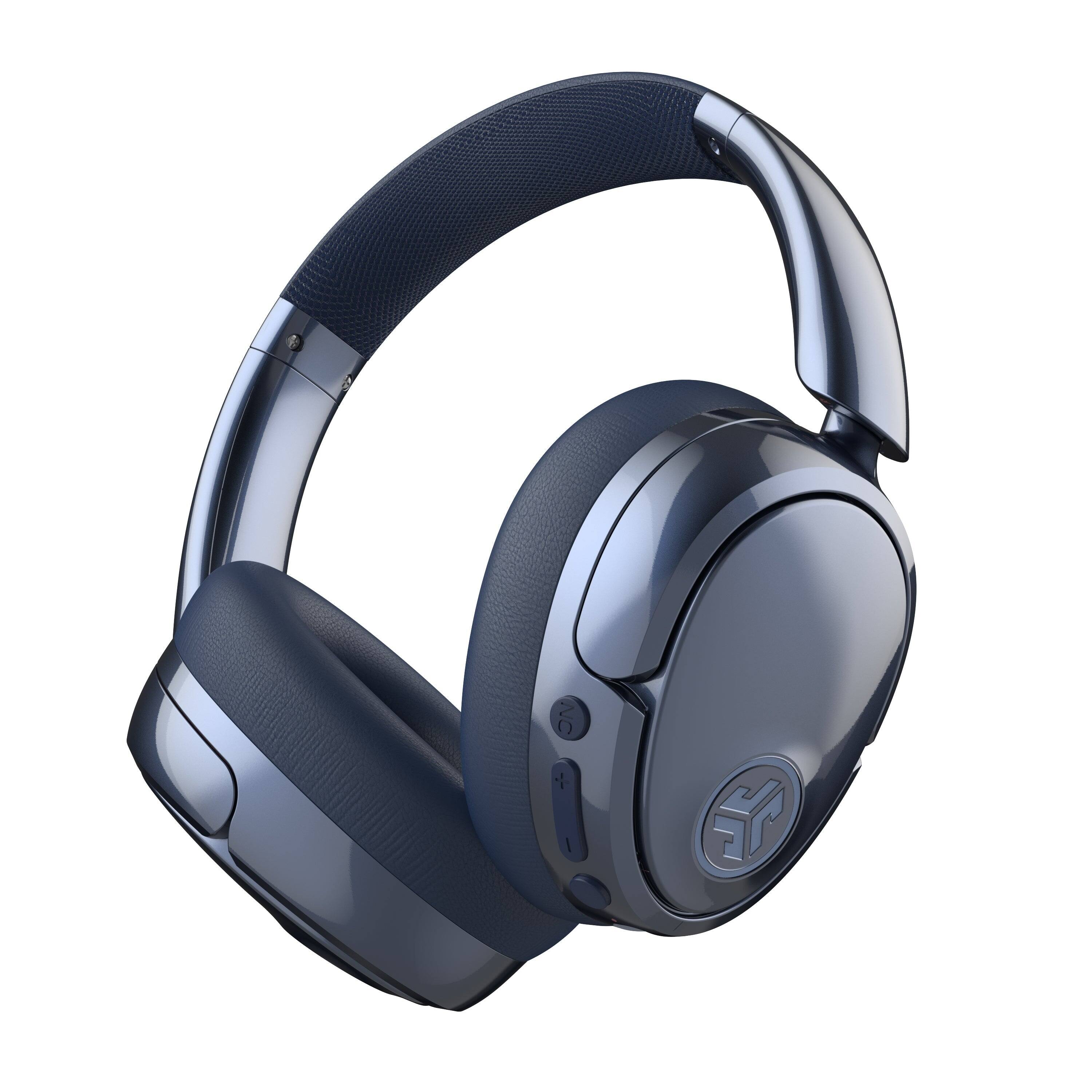 Left. JLab - JBuds Lux ANC Wireless Bluetooth Over-Ear Headphones with Active Noise Cancelling, Spatial Audio & 70+ Hour Battery - Jelle Royal Caviar.