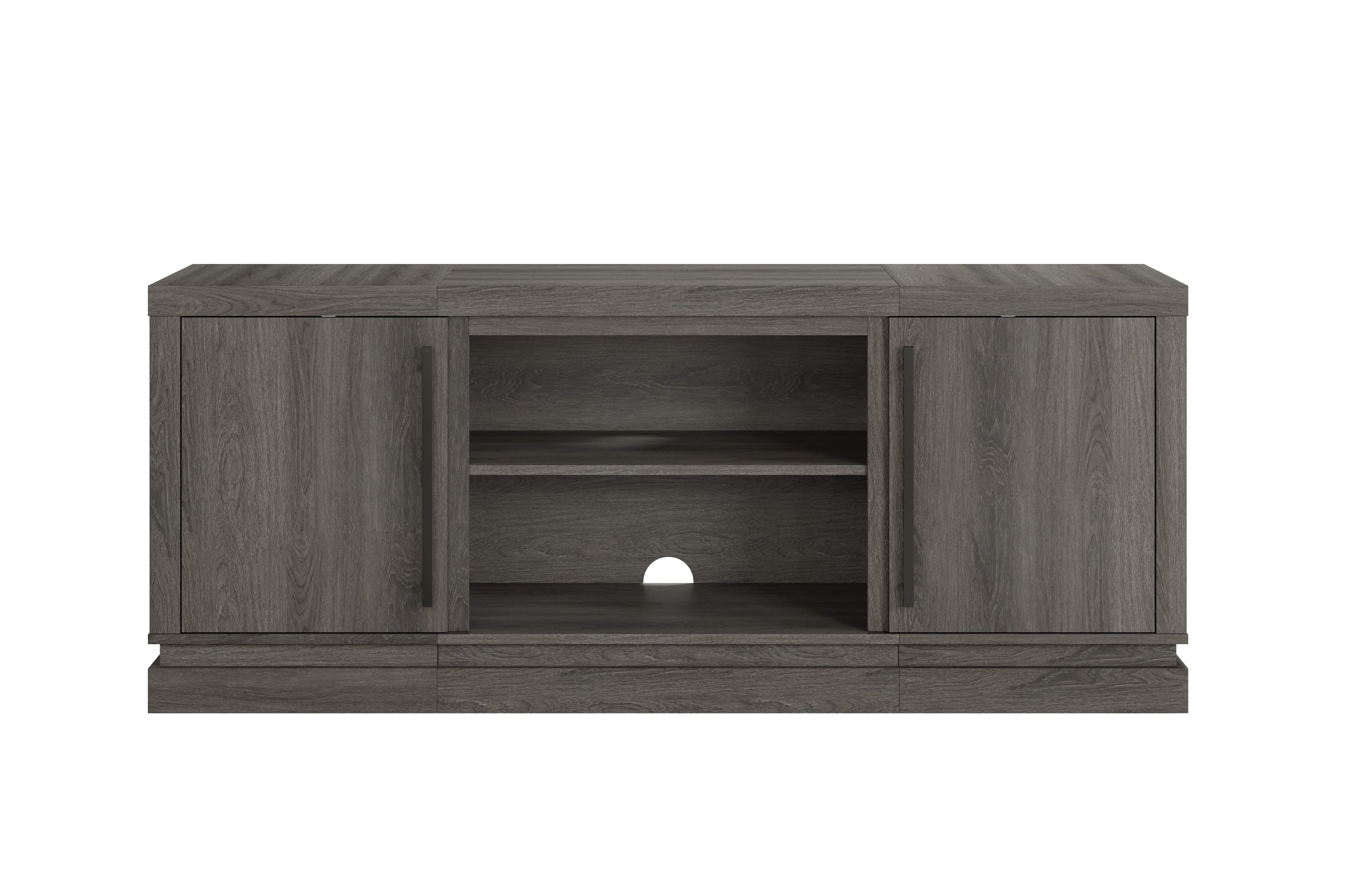 Whalen Furniture - Thannon 60" TV Console - Medium Ash Gray - Front_Zoom