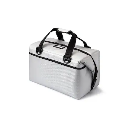 Front. AO Coolers - AO Coolers Carbon Series 48-Pack Soft Cooler Leak-Proof and Durable (Silver) - Silver.