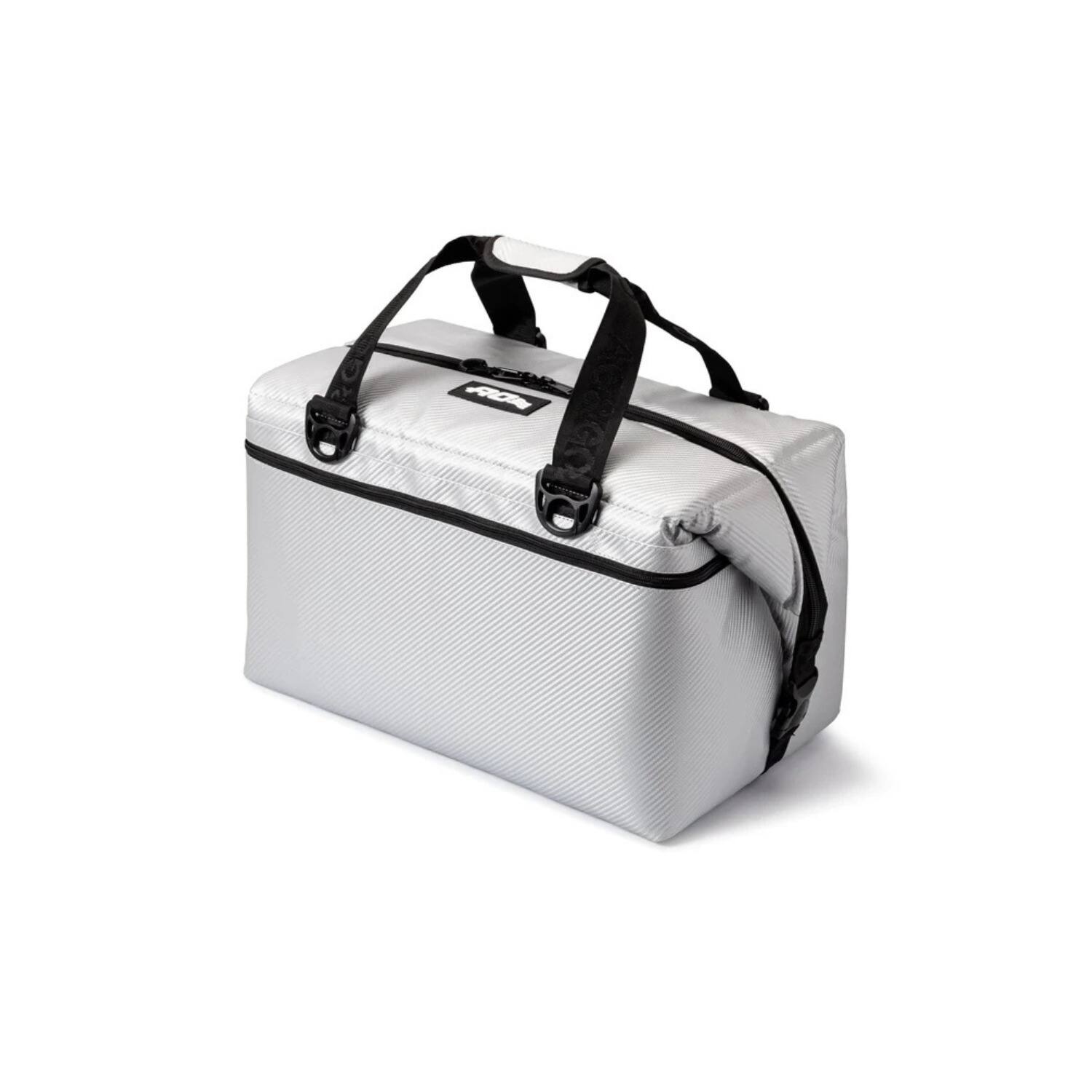 Front. AO Coolers - AO Coolers Carbon Series 48-Pack Soft Cooler Leak-Proof and Durable (Silver) - Silver.