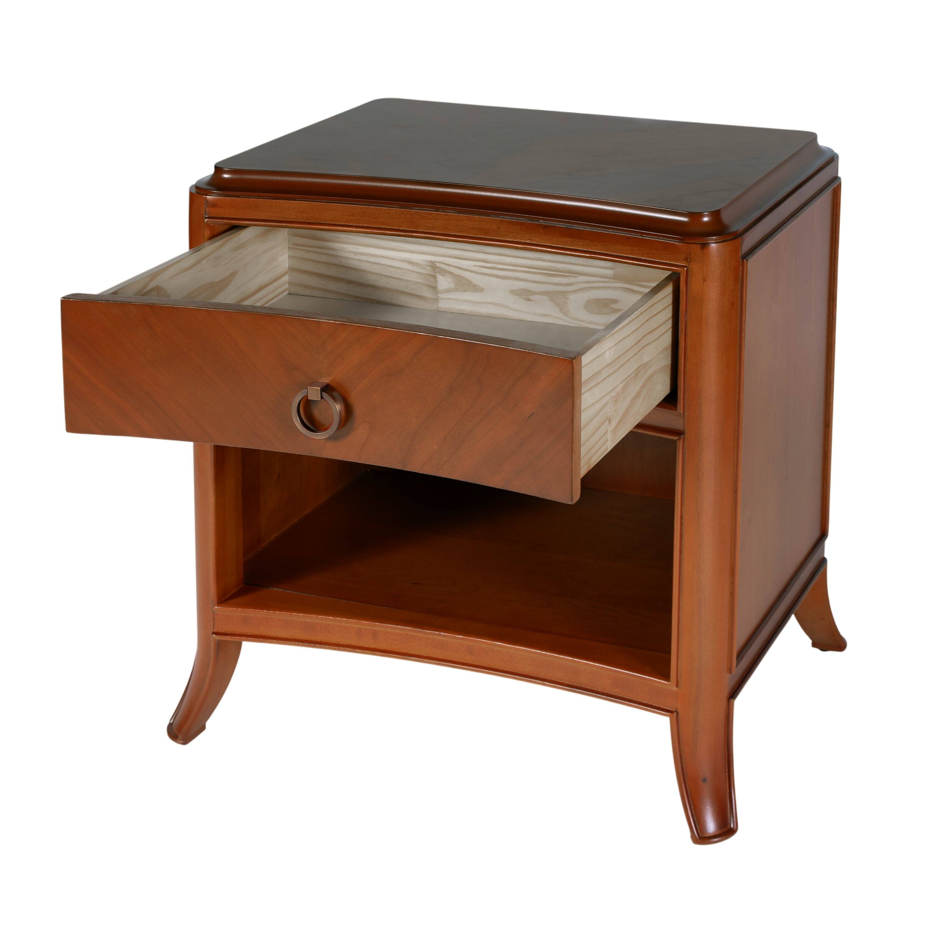 Alt View 1. Butler Specialty - Granby 25 in. W 1 Drawer Nightstand with Lower Open Shelf - Brown.