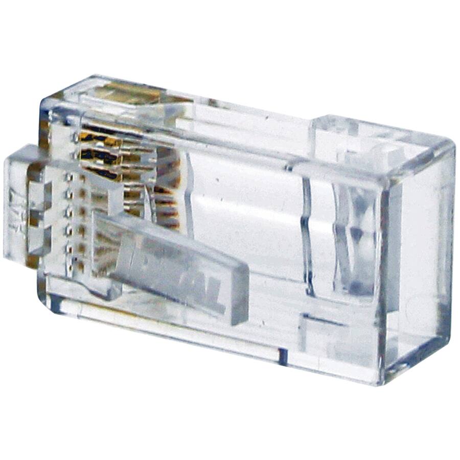 IDEAL CAT 6 RJ45 Mod Plug Card of 25 Clear 85-366 - Best Buy