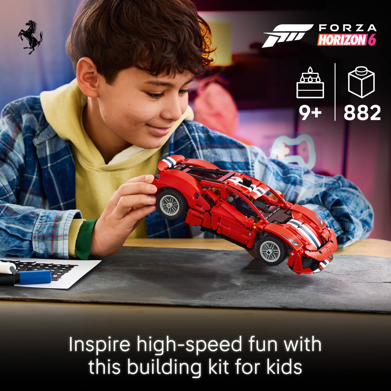 FORZA HORIZON 6  
9+ 882  
Inspire high-speed fun with this building kit for kids