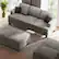 Alt View 1. KERDOM - 85'' Wide 3 Seat Sofa Couch Velvet with with Chaise Longue, Deep Seats, Upholstered Convertible Sofa, 900lbs Capacity - Grey.