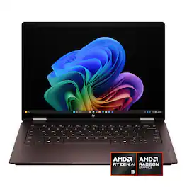 HP - OmniBook X Flip 2-in-1 - 14" 2K OLED Touchscreen Laptop - AMD Ryzen AI 5 (2026) - 16GB Memory - 512GB SSD - Copilot+ PC - Deep Espresso