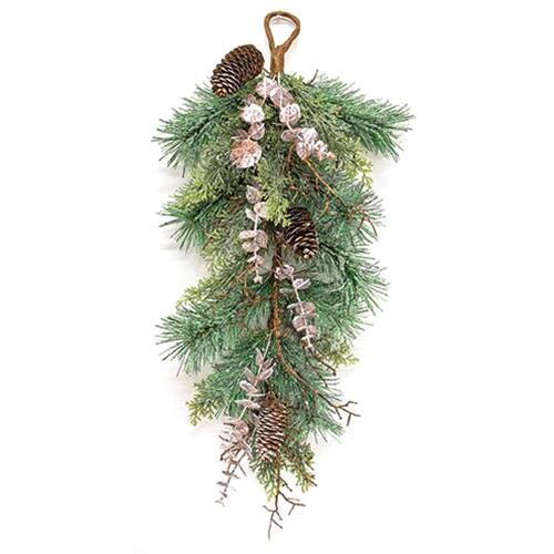 Front. BreeBe - Icy Woodland Pine & Eucalyptus Teardrop - Multi.