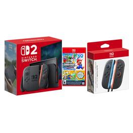 Switch 2 Console with Super Mario Bros Wonder and Extra Joy-Cons Bundle - Nintendo Switch 2