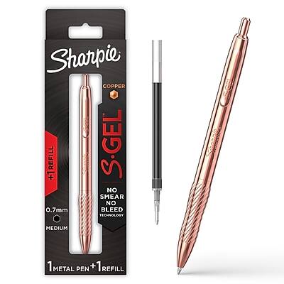 Sharpie - S-Gel Copper Retractable Gel Pen, Medium Point, 0.7mm, Black Ink (2214552)