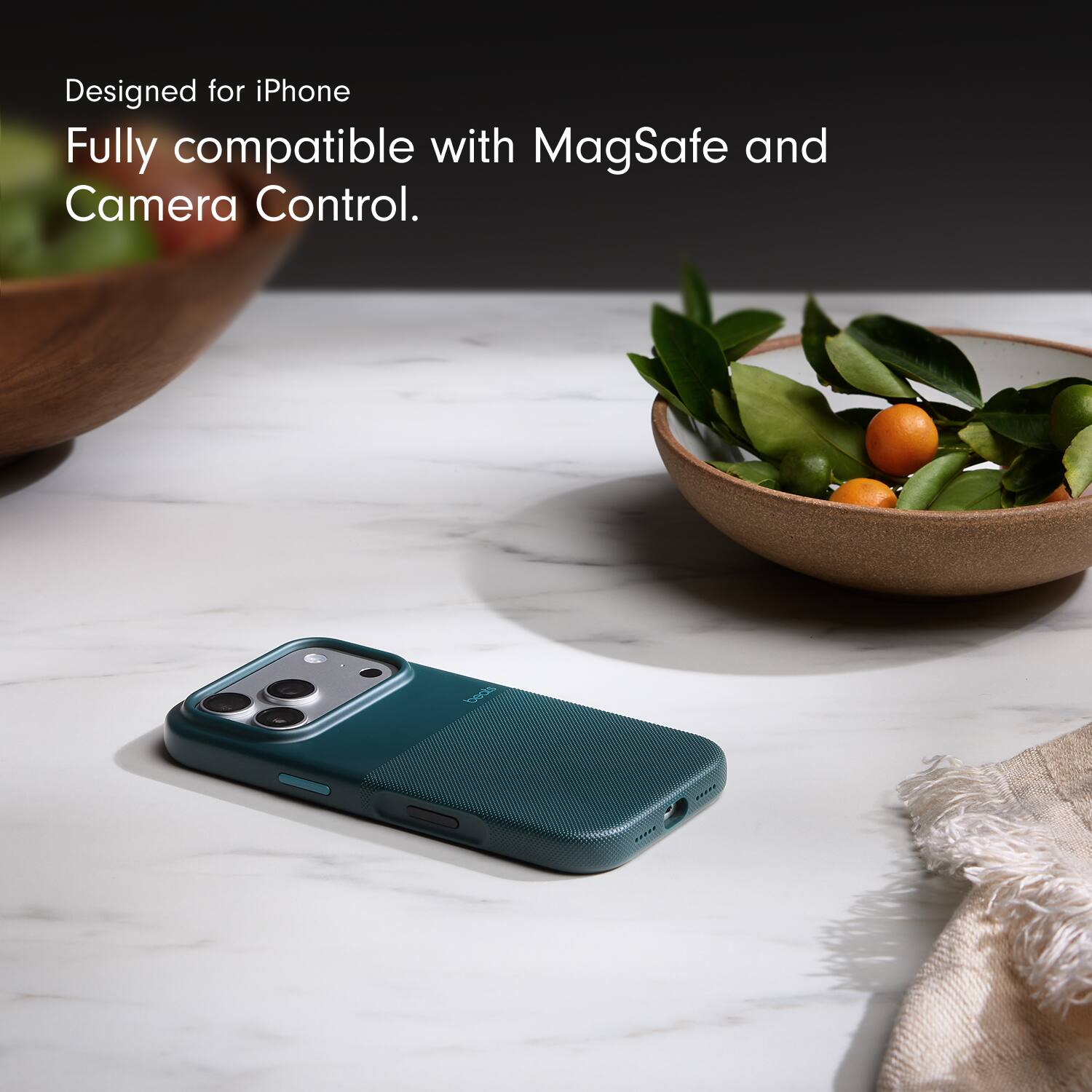 Designed for iPhone  
Fully compatible with MagSafe and Camera Control.