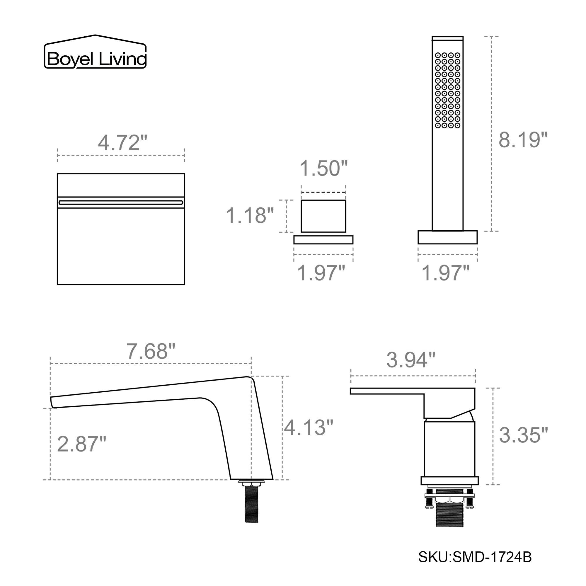 Boyle Living

4.72" x 1.50" x 8.19"  
1.18" x 1.97" x 1.97"  
7.68" x 2.87" x 4.13"  
3.94" x 3.35"  

SKU: SMD-1724B