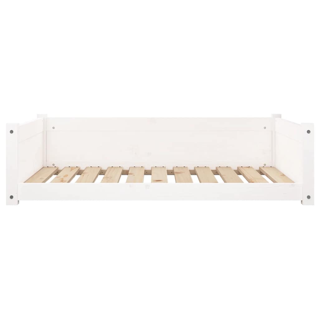 Alt View 4. Boyel Living - Dog Bed White Solid Pine Wood Medium Minimalist Dog Bed - White.