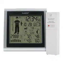 La Crosse Technology - Wireless Forecast Station with Fisherman Icon - Silver