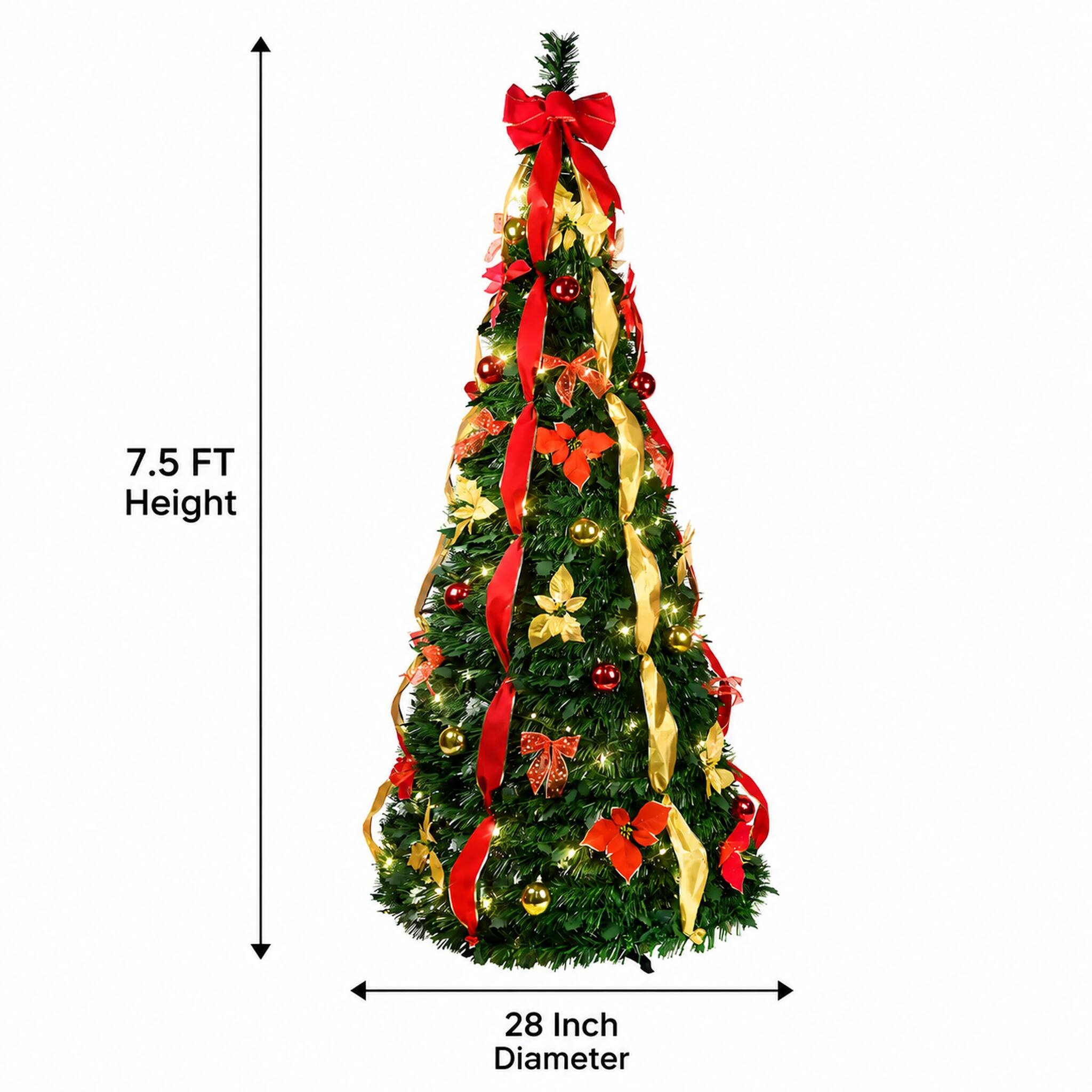 7.5 FT Height  
28 Inch Diameter