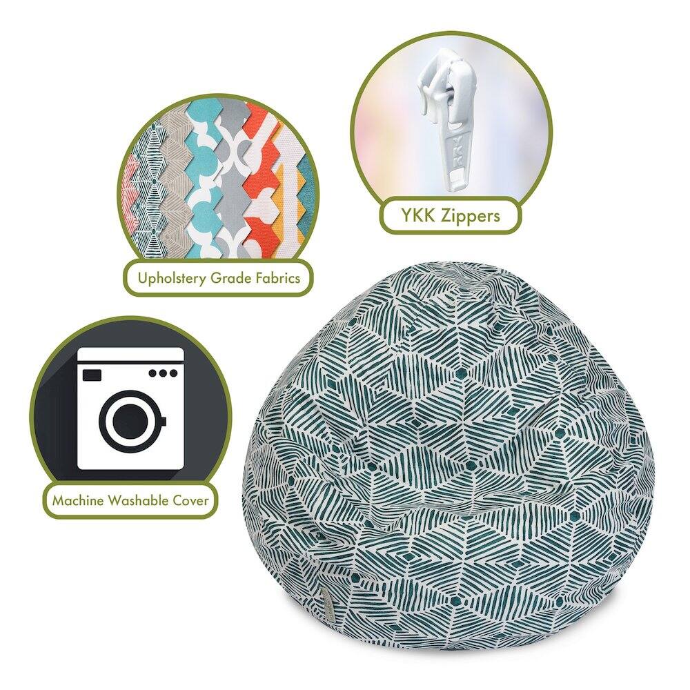 - Upholstery Grade Fabrics
- YKK Zippers
- Machine Washable Cover