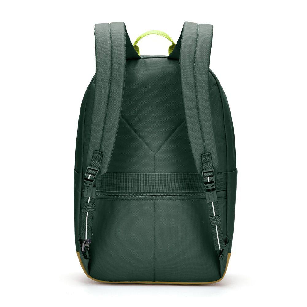 Angle. Pacsafe - GO 25L Backpack, Spruce Green - Spruce Green.