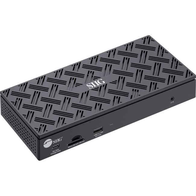 SIIG Inc - SIIG USB-C Quad Hybrid 4K Video Docking Station with 100W PD - USB-C Quad Hybrid Docking station- Quad displays - 4x