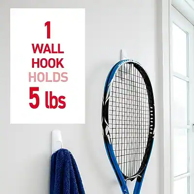Command Large Utility Hook, 12 Hooks/Pack White 17003-CLUB - Best Buy