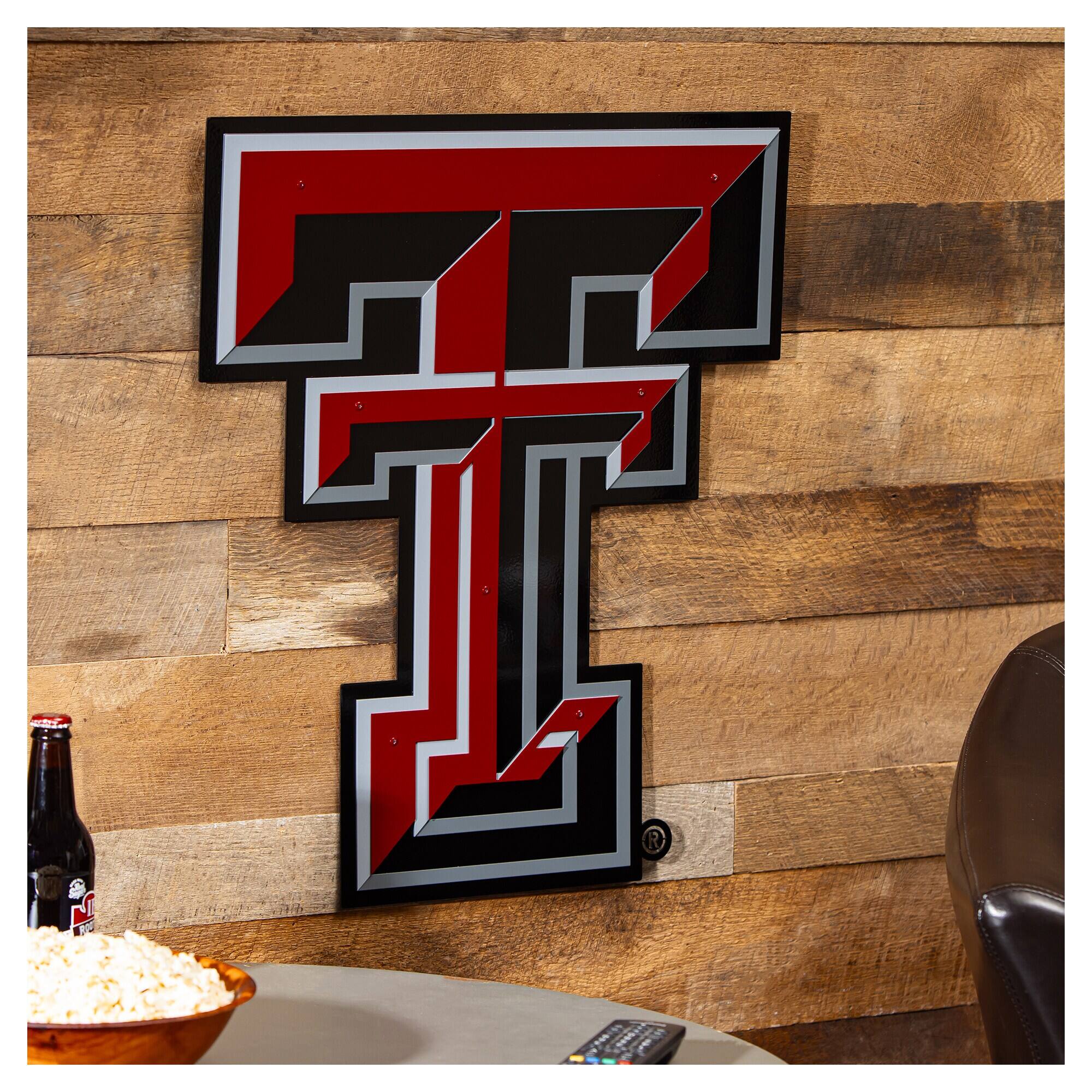 Alt View 1. Evergreen Enterprises - Texas Tech Red Raiders 23" Layered Metal Wall Art Sign - Multicolor.