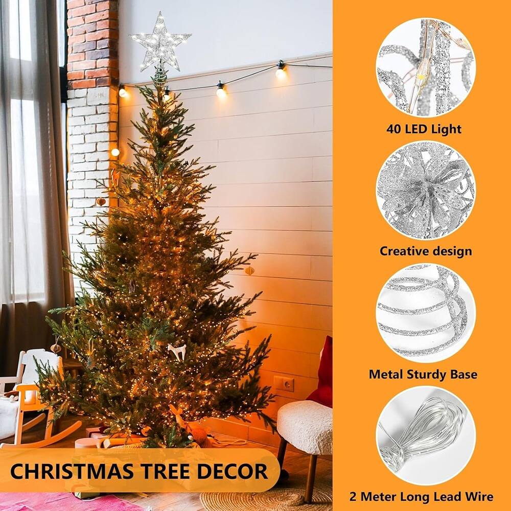 40 LED Light  
Creative design  
Metal Sturdy Base  
2 Meter Long Lead Wire  

CHRISTMAS TREE DECOR