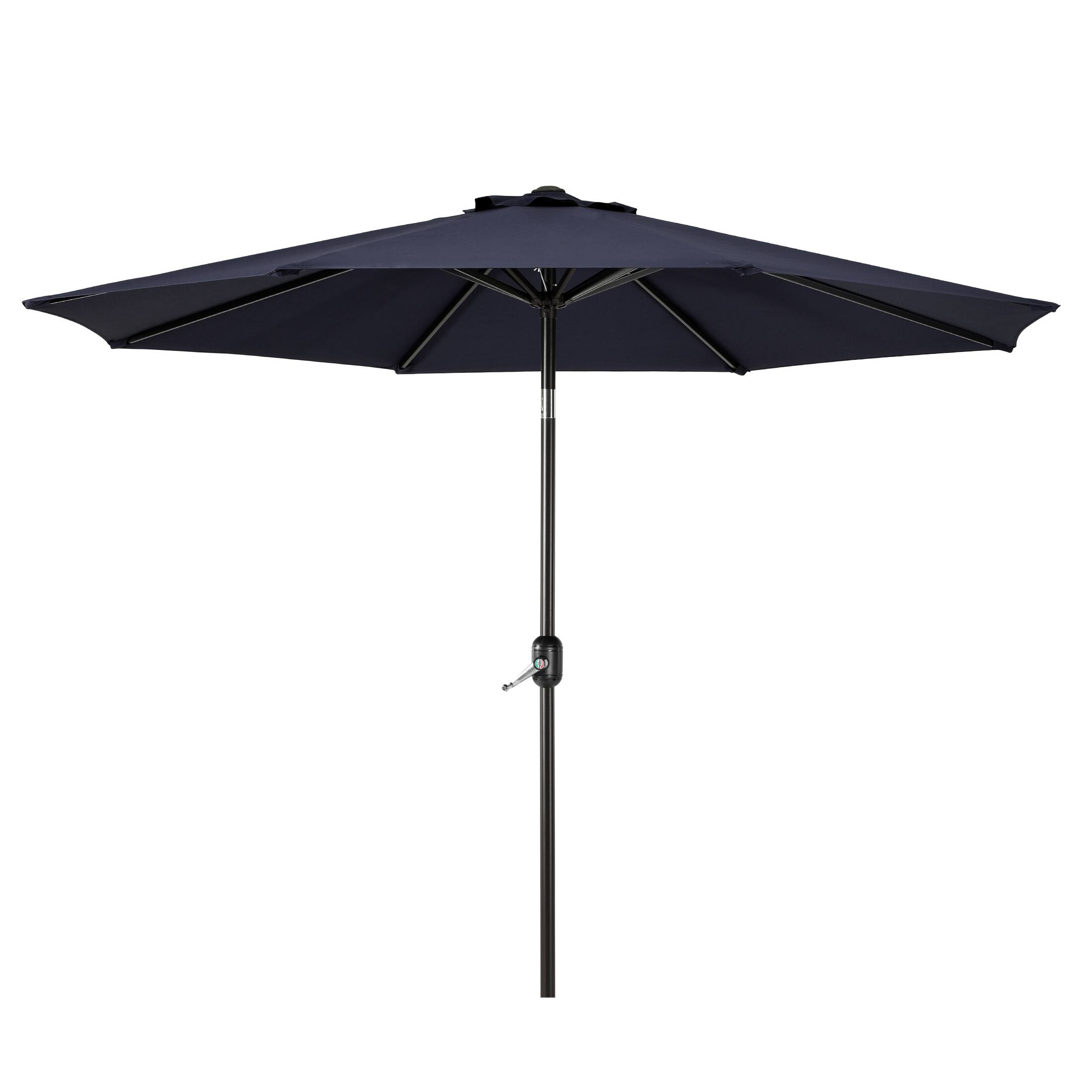 Front. WestinTrends - WestinTrends Paolo 9 ft. Patio Table Umbrella with tilt and crank features - Navy Blue.