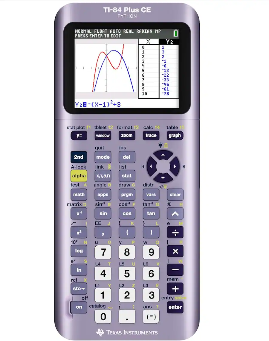 Texas Instruments TI 84 Plus CE Color Graphing Calculator, Infinitely ...