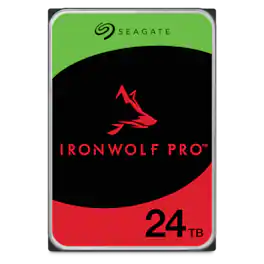 Seagate - IronWolf Pro ST24000NT002 24TB 7200 RPM 512MB Cache SATA 3.5 inch Internal Hard Drive